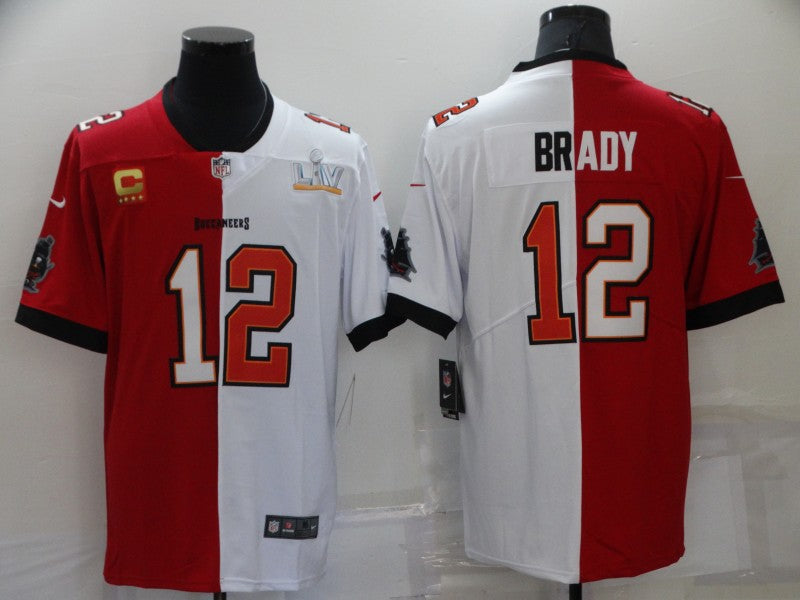 Men's Tampa Bay Buccaneers Tom Brady #12 Red/White Game jersey