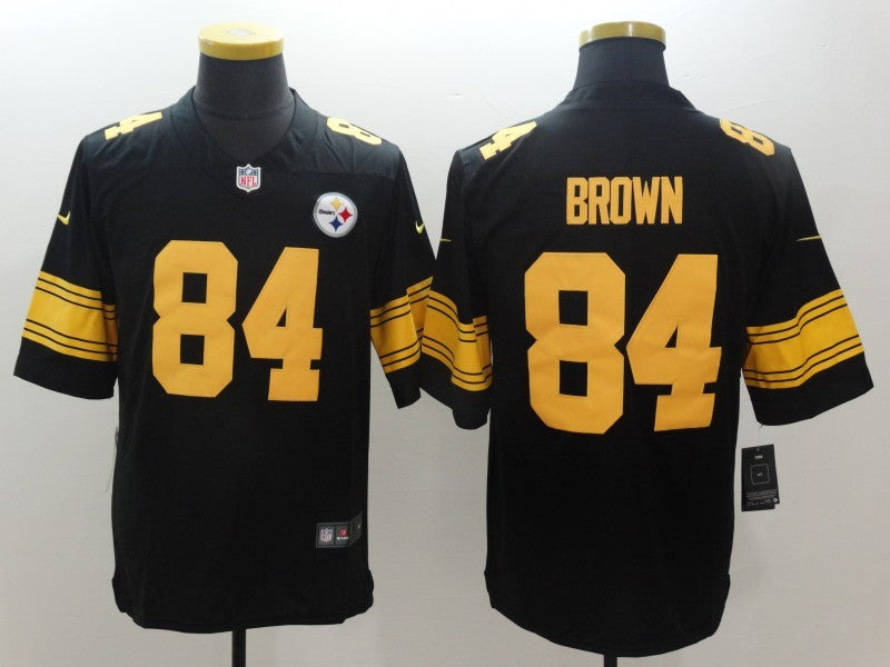 Men's Pittsburgh Steelers Antonio Brown #84 Black Alternate Legend jersey