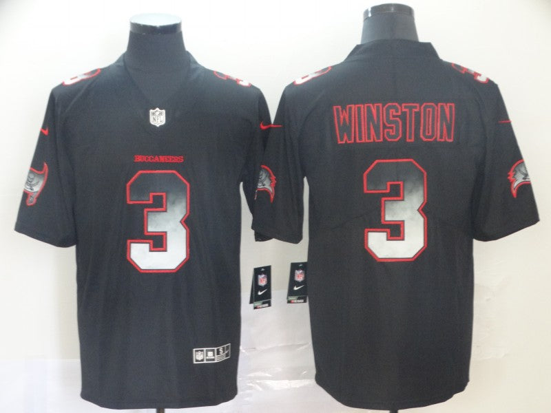 Men's Tampa Bay Buccaneers Jameis Winston #3 Black Player Game jersey
