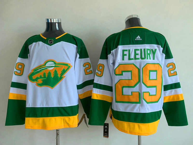 Men's Minnesota Wild Marc Andre Fleury #29 White Breakaway Player jersey