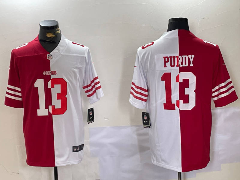 Men's San Francisco 49ers Brock Purdy #13 Scarlet/White Game Player jersey