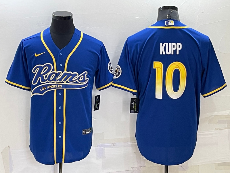 Men's Los Angeles Rams Cooper Kupp #10 Blue Game jersey Joint Edition