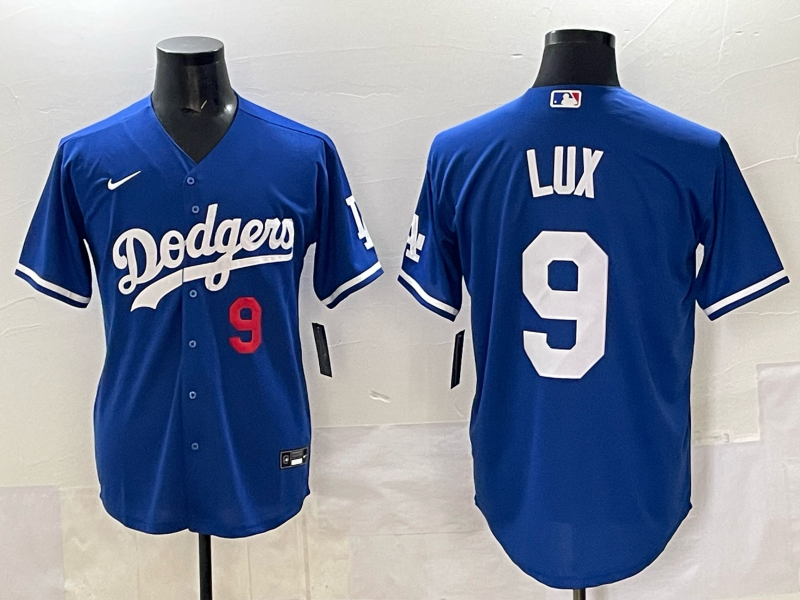 Men's Los Angeles Dodgers Gavin Lux #9 Royal Limited Player Jersey