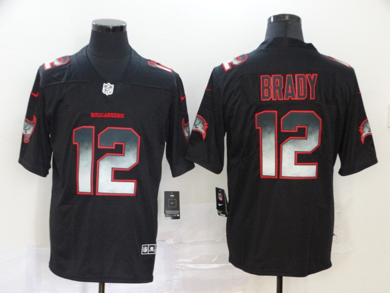 Men's Tampa Bay Buccaneers #12 Tom Brady Black Alternate Player Game jersey