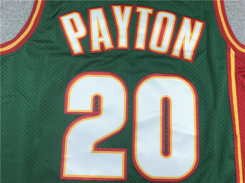 Men's Seattle Supersonics Gary Payton #20 Green Swingman Player Jersey