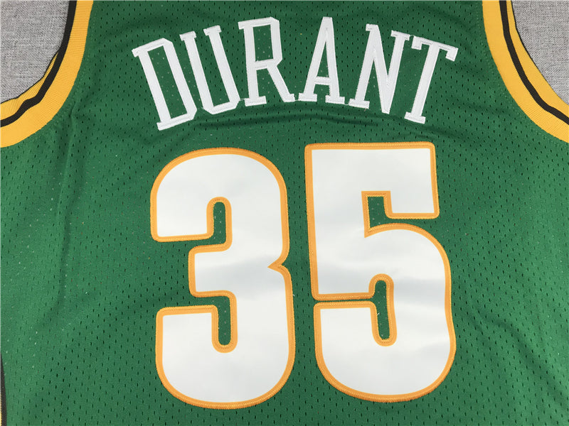 Men's Seattle SuperSonics Kevin Durant 2007-08 Green Hardwood Classics Swingman Jersey