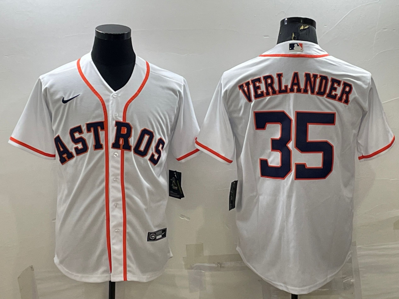 Men's Houston Astros Justin Verlander #35 White Home Replica jersey