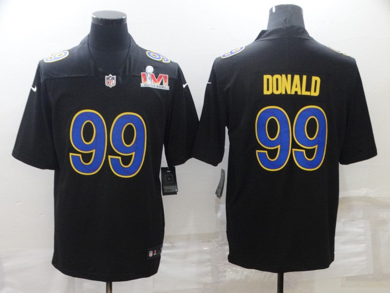 Men's Los Angeles Rams Aaron Donald #99 Black Game jersey