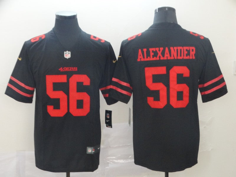 Men's San Francisco 49ers Kwon Alexander #56 Black Game jersey
