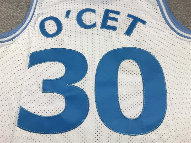 Men's Perc O'Cet #30 Movie White Basketball Jersey