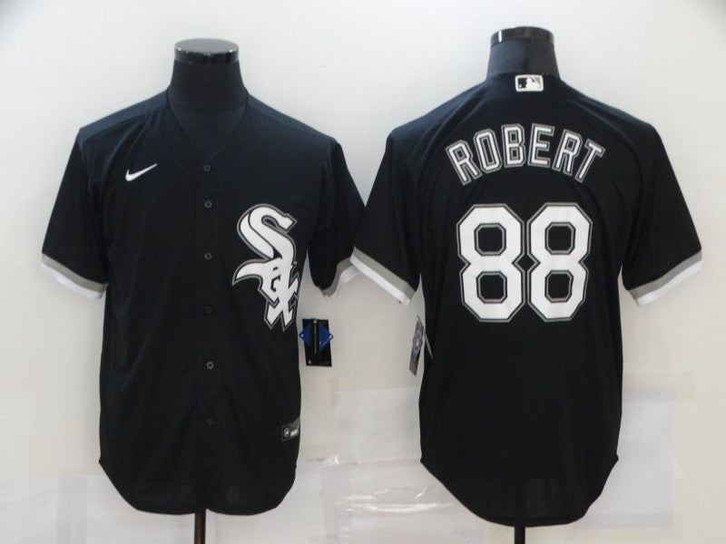 Men's Chicago White Sox Luis Robert #88 Black Replica Baseball jersey