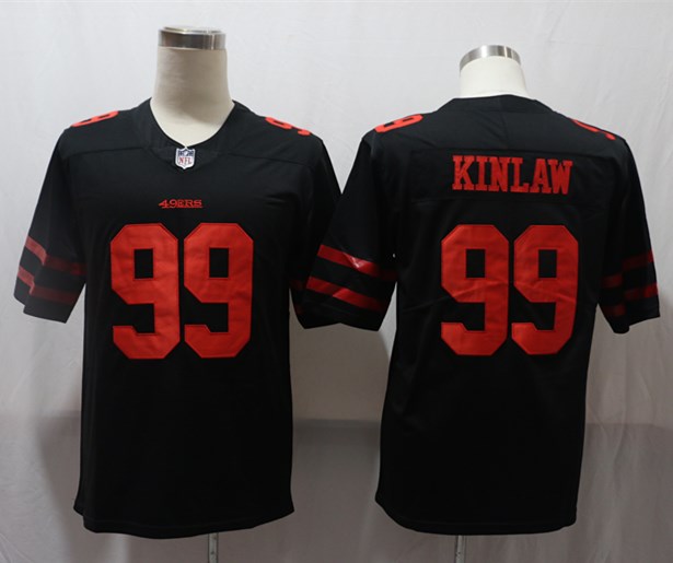 Men's San Francisco 49ers Javon Kinlaw #99 Black Game jersey