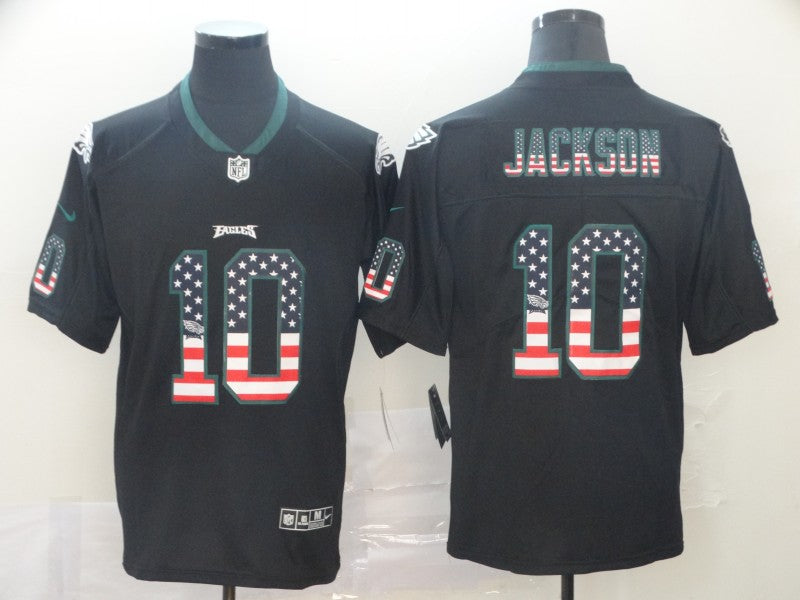 Men's Philadelphia Eagles Desean Jackson #10 Black Player Game jersey