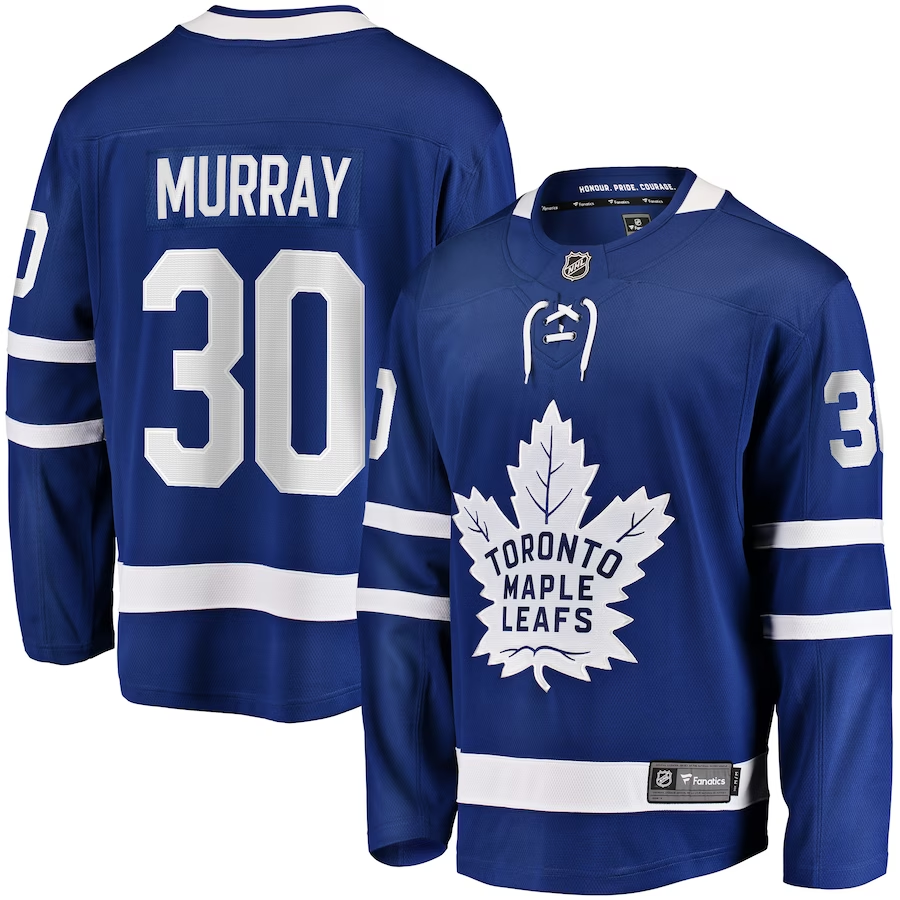 Men's Toronto Maple Leafs Matt Murray #30 Blue Player Game jersey
