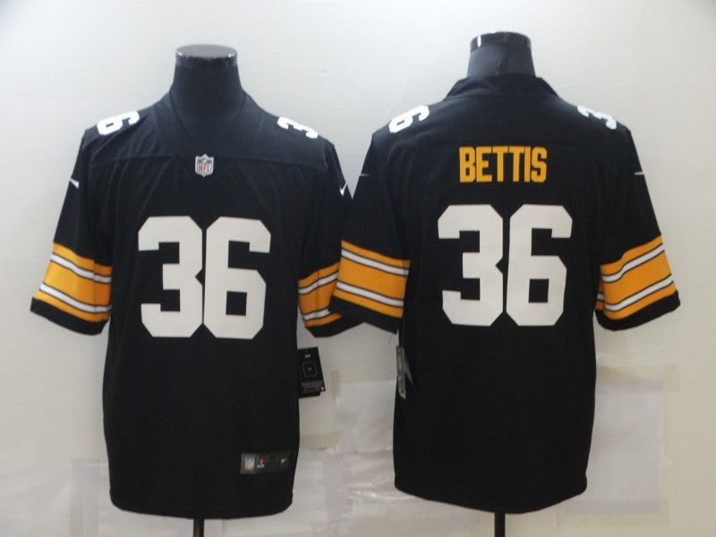 Men's Pittsburgh Steelers Jerome Bettis #36 Black Player Game jersey