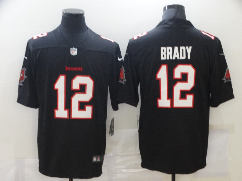 Men's Tampa Bay Buccaneers Tom Brady #12 Black Player Game jersey