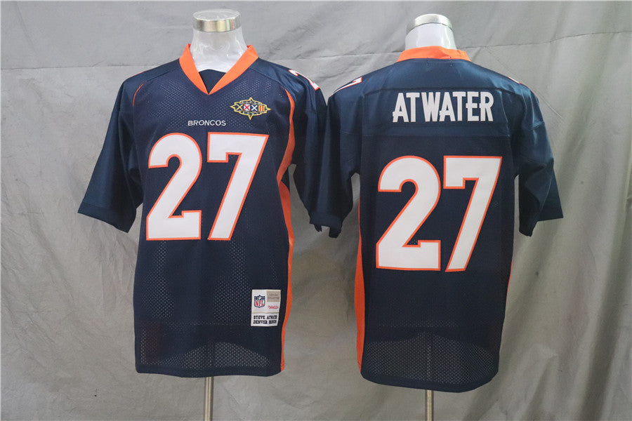 Men's Denver Broncos Steve Atwater Mitchell & Ness Navy Legacy Replica jersey