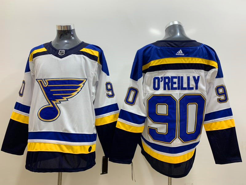 Men's St. Louis Blues Ryan O'Reilly #90 White Breakaway Player jersey