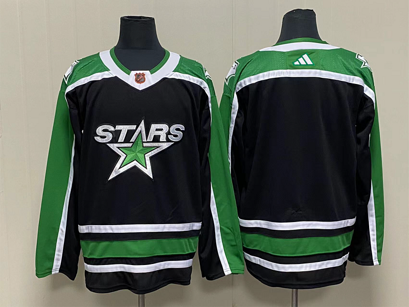 Men's Dallas Stars Black Blank Player jersey