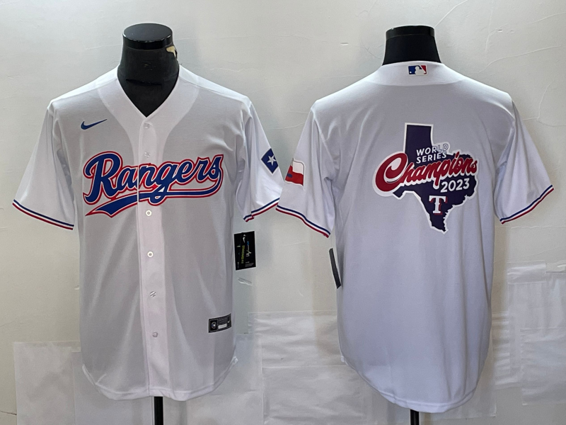 Men's Texas Rangers White Home Limited jersey