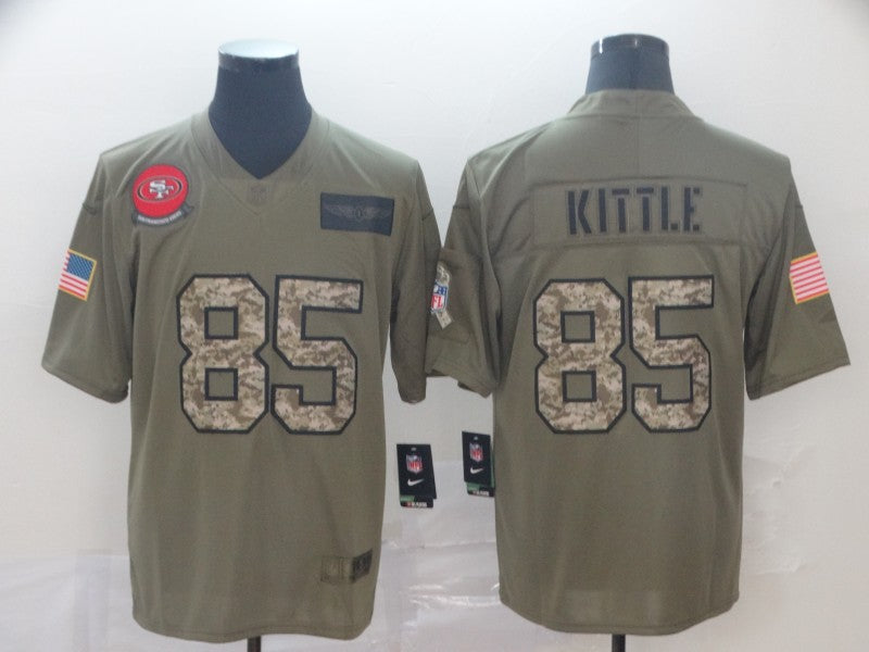 Men's San Francisco 49ers George Kittle #85 Brown Alternate Game jersey