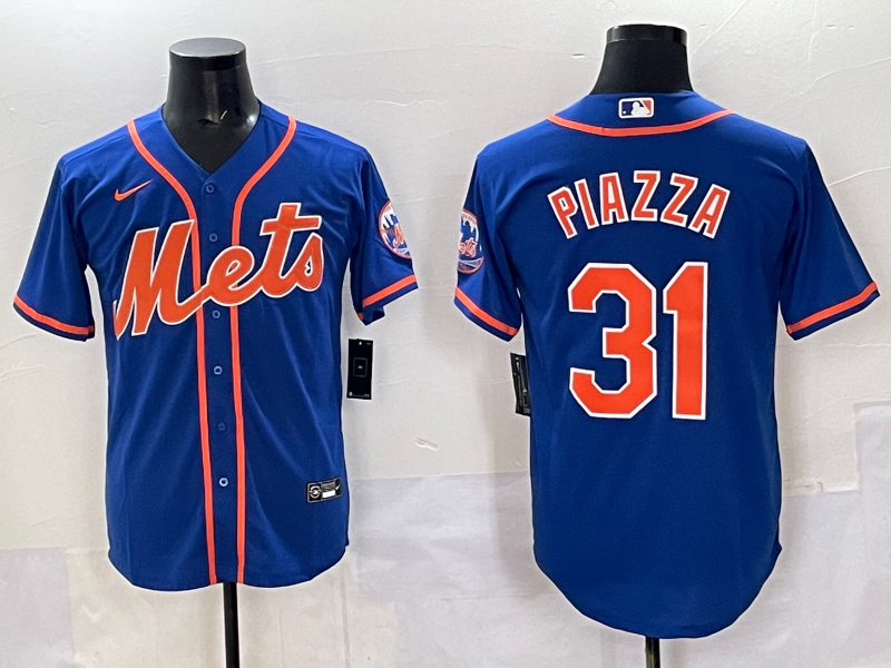 Men's New York Mets Mike Piazza #31 Royal Replica Player Jersey
