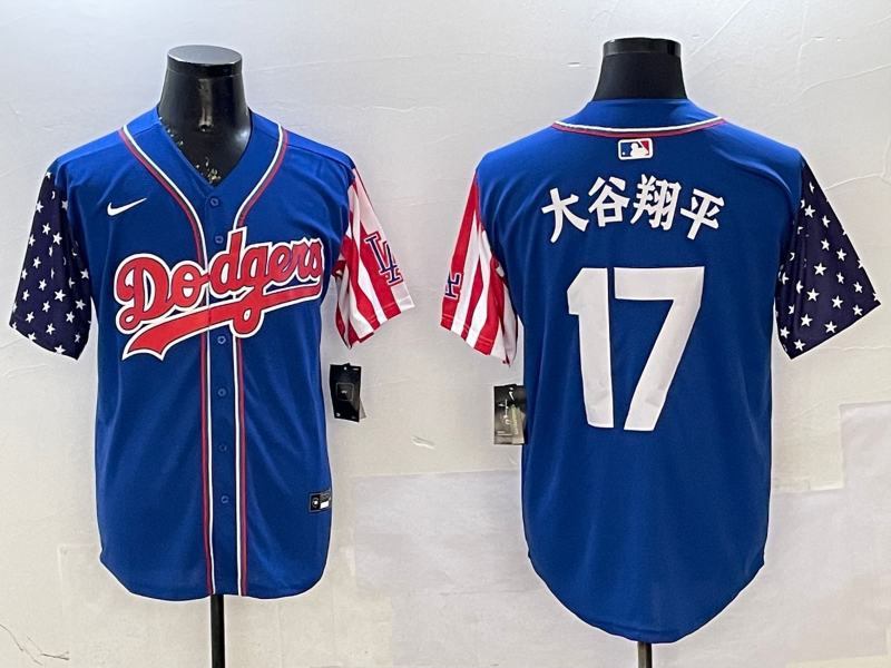 Men's Los Angeles Dodgers Shohei Ohtani Royal Player Game jersey