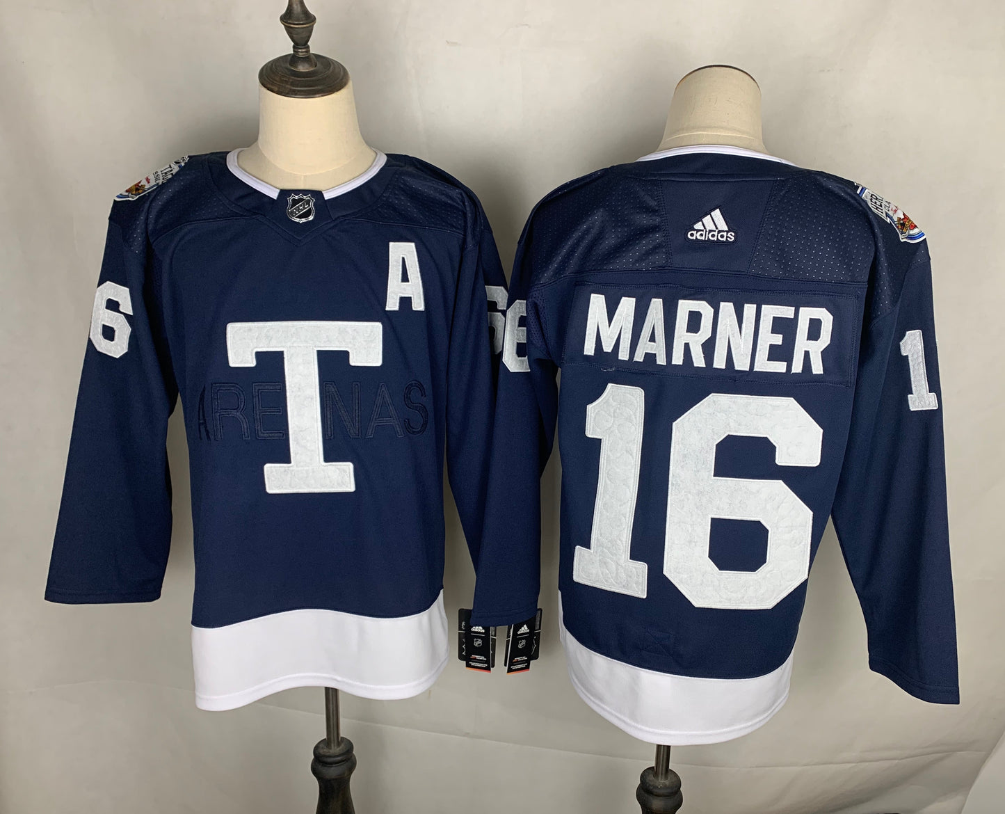 Men's Toronto Maple Leafs Mitch Marner #16 Blue Player Game jersey