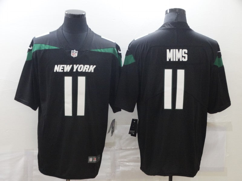 Men's New York Jets Denzel Mims #11 Black Game jersey