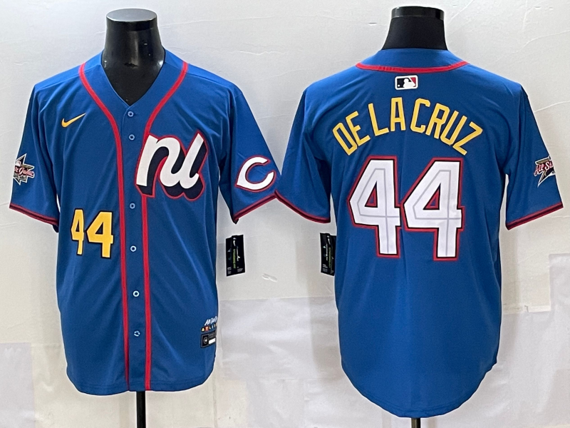 Men's National League Elly De La Cruz #44 Blue 2025 All-Star Edition Limited Player Jersey