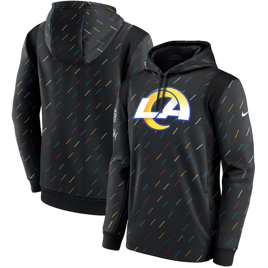 Men's Los Angeles Rams NFL 2021 Salute to Service Hoodie1 Black