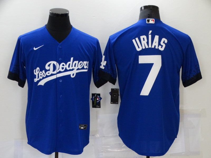 Men's Los Angeles Dodgers Julio Urias #7 Blue Game Player jersey