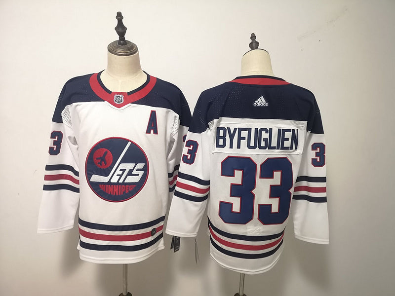 Men's Winnipeg Jets Dustin Byfuglien #33 White Home Breakaway Player jersey