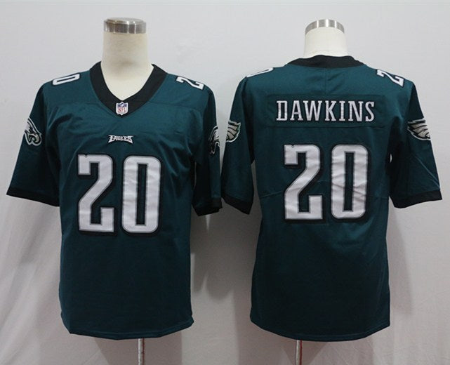 Men's Philadelphia Eagles Brian Dawkins #20 Green Game jersey