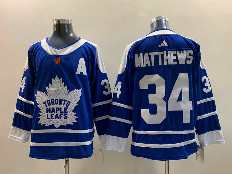 Men's Toronto Maple Leafs Auston Matthews #34 Blue Game jersey