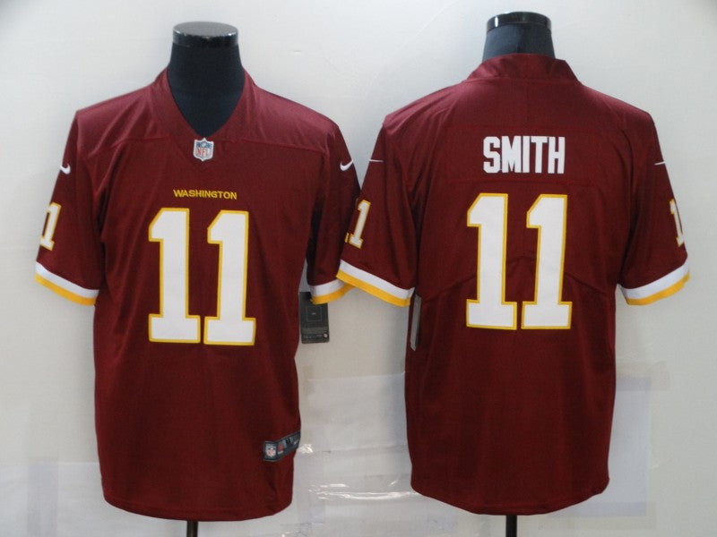 Men's Washington Commanders Alex Smith #11 Red Game jersey