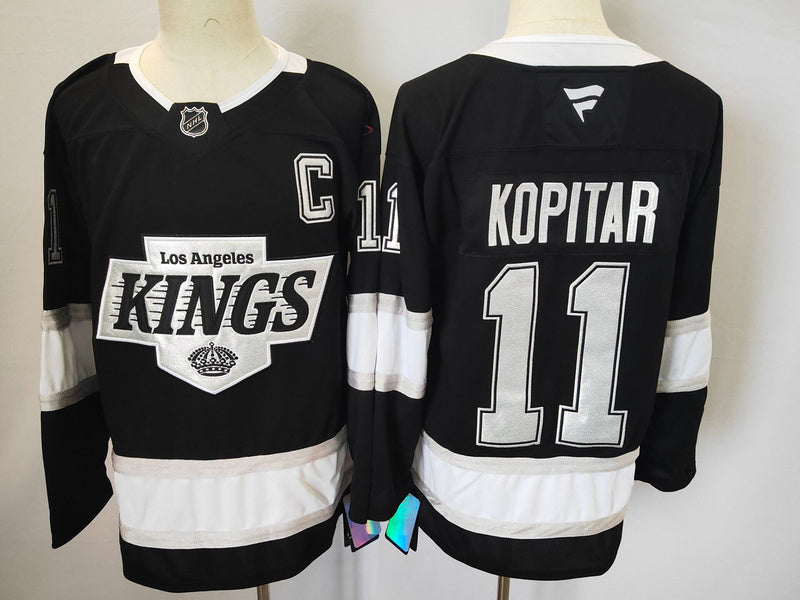 Men's Los Aneles Kings Anze Kopitar #11 Black Game jersey