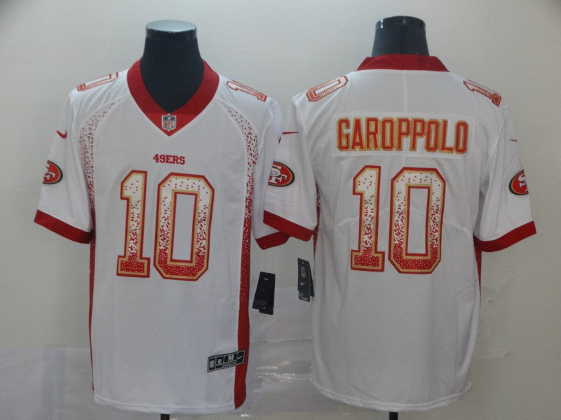 Men's San Francisco 49ers Jimmy Garoppolo #10 White Authentic Game jersey