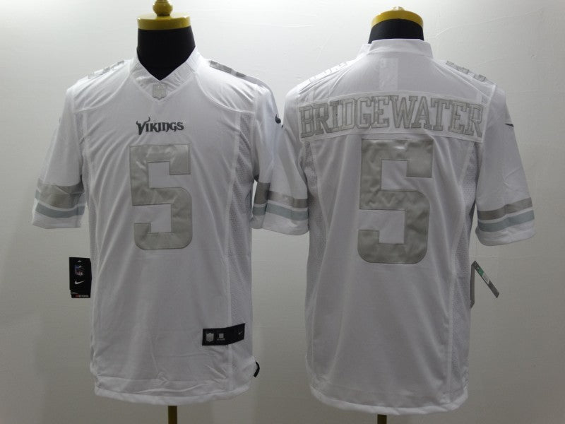 Men's Minnesota Vikings Teddy Bridgewater #5 White Game jersey