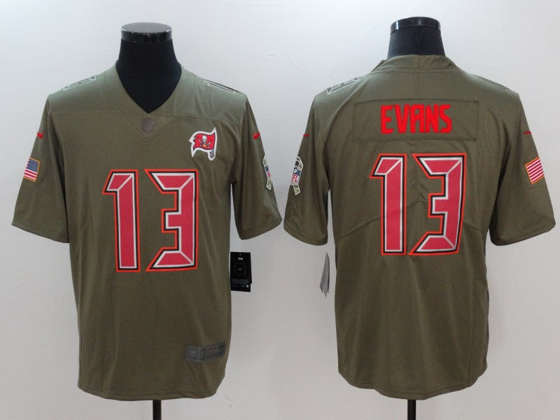 Men's Tampa Bay Buccaneers Mike Evans #13 Brown Alternate Game jersey
