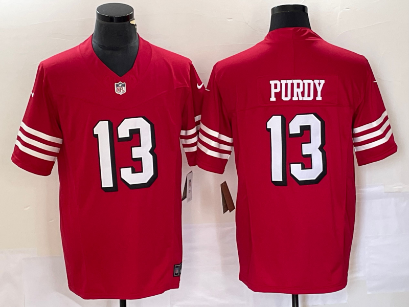 Men's San Francisco 49ers Brock Purdy #13 Red Game Player jersey