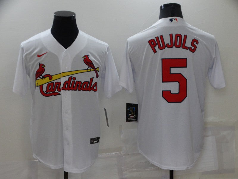 Men's St. Louis Cardinals Albert Pujols #5 White Replica Baseball jersey