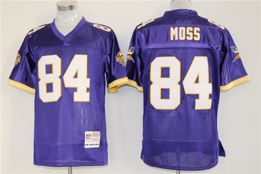 Men's Minnesota Vikings Randy Moss Mitchell & Ness Purple Legacy Replica jersey