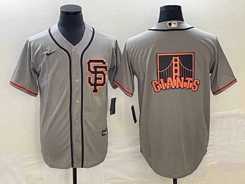 Men's San Francisco Giants Gray Road Replica Player jersey