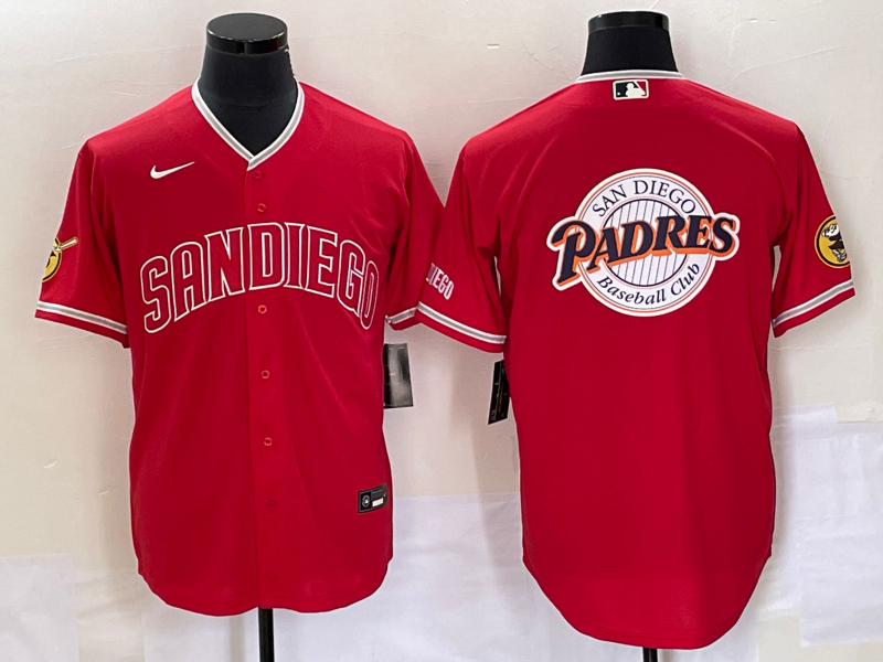Men's San Diego Padres Red Replica Player jersey