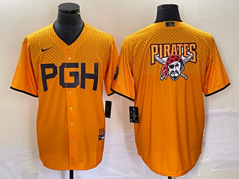 Men's Pittsburgh Pirates Gold 2023 City Connect Replica jersey