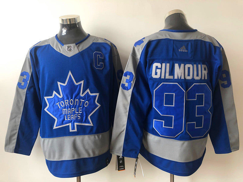 Men's Toronto Maple Leafs Doug Gilmour #93 Blue Authentic Player jersey
