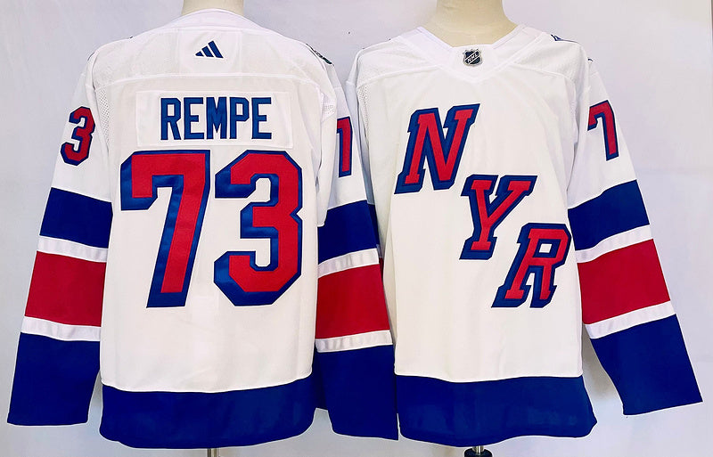 Men's New York Rangers Matt Rempe #73 White Player jersey