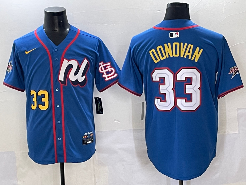 Men's National League Brendan Donovan #33 Blue 2025 All-Star Edition Limited Player Jersey