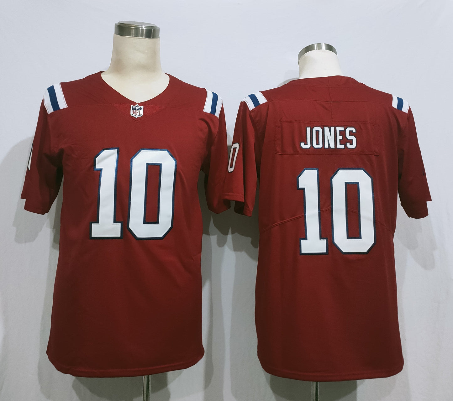Men's New England Patriots Mac Jones #10 Red Game jersey